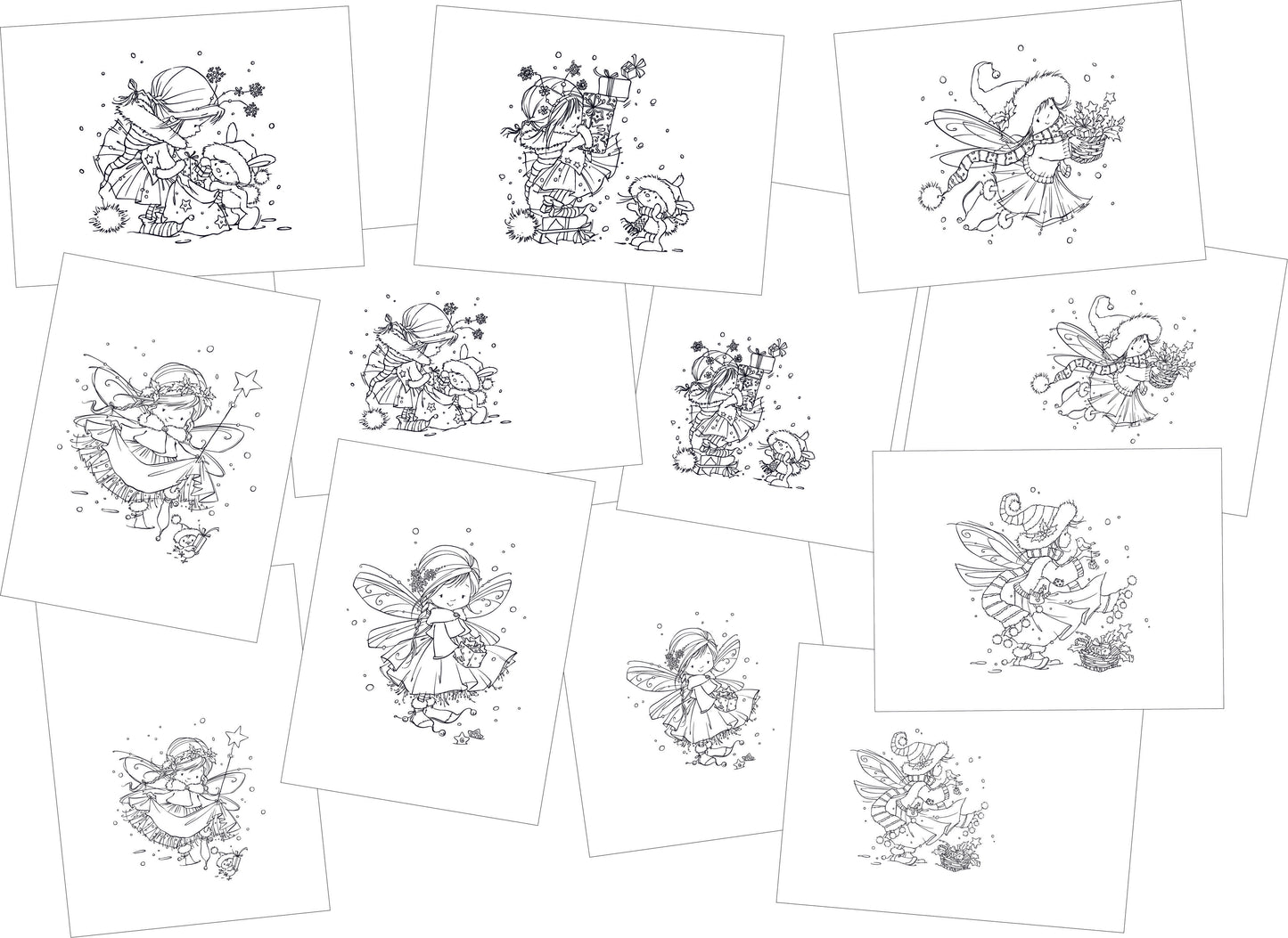 Poppets Postcards - Christmas