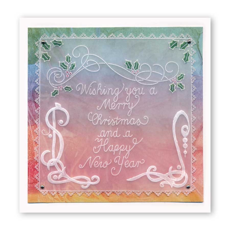 Traditional Christmas Message A6 Square Groovi Baby Plate