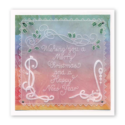 Traditional Christmas Message A6 Square Groovi Baby Plate