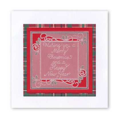 Traditional Christmas Message A6 Square Groovi Baby Plate