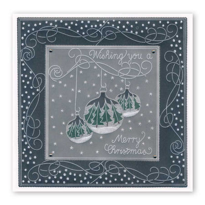 Traditional Christmas Message A6 Square Groovi Baby Plate