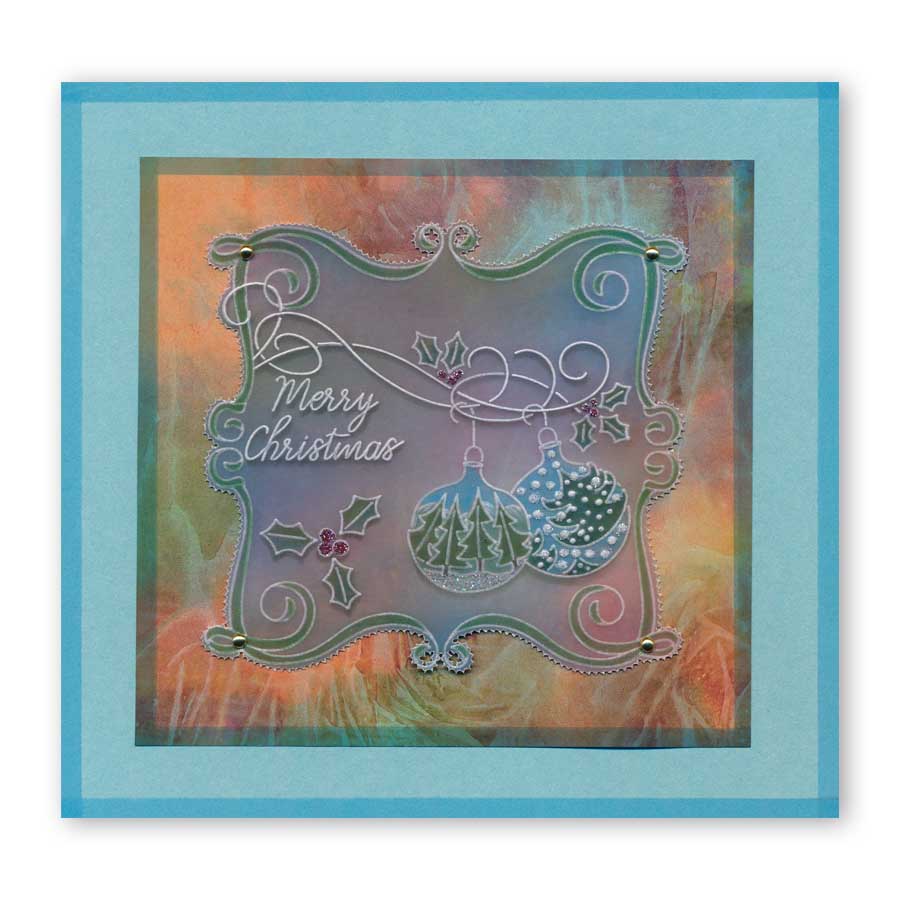 Christmas Tree Baubles A6 Square Groovi Baby Plate