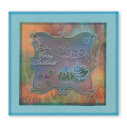 Christmas Tree Baubles A6 Square Groovi Baby Plate