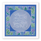 Peace on Earth A6 Square Groovi Baby Plate