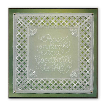 Peace on Earth A6 Square Groovi Baby Plate