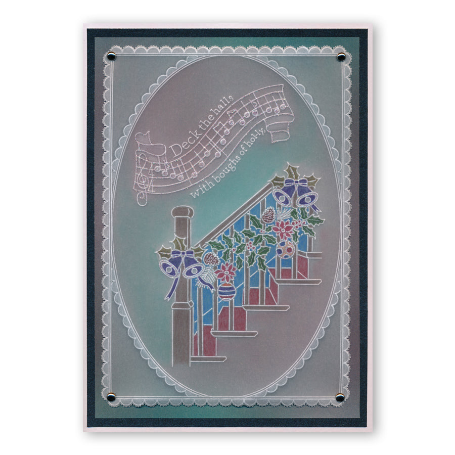 Deck the Halls A5 Square Groovi Plate