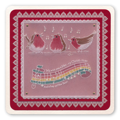 We Wish You a Merry Christmas A5 Square Groovi Plate