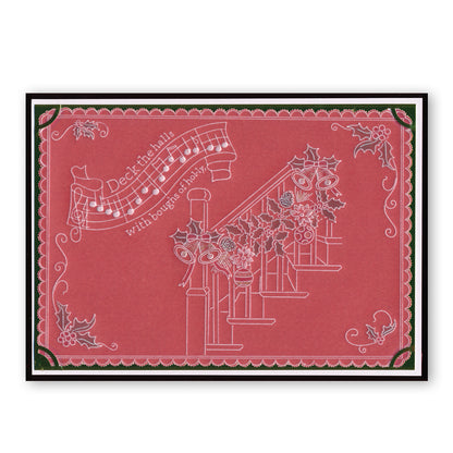 Deck the Halls A5 Square Groovi Plate