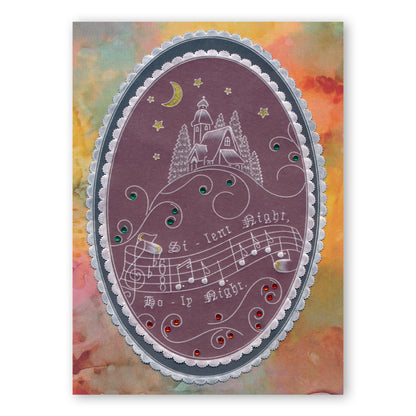 Silent Night A5 Square Groovi Plate