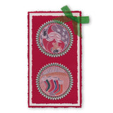 Christmas Stockings Round A5 Square Groovi Plate