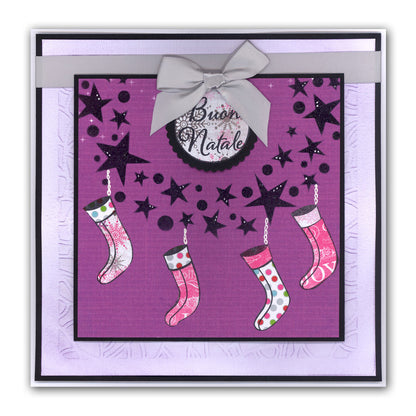 Stars Wreath 7" x 7" Stencil