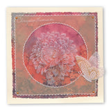 Chrysanthemum & Butterfly A5 Square Groovi Plate