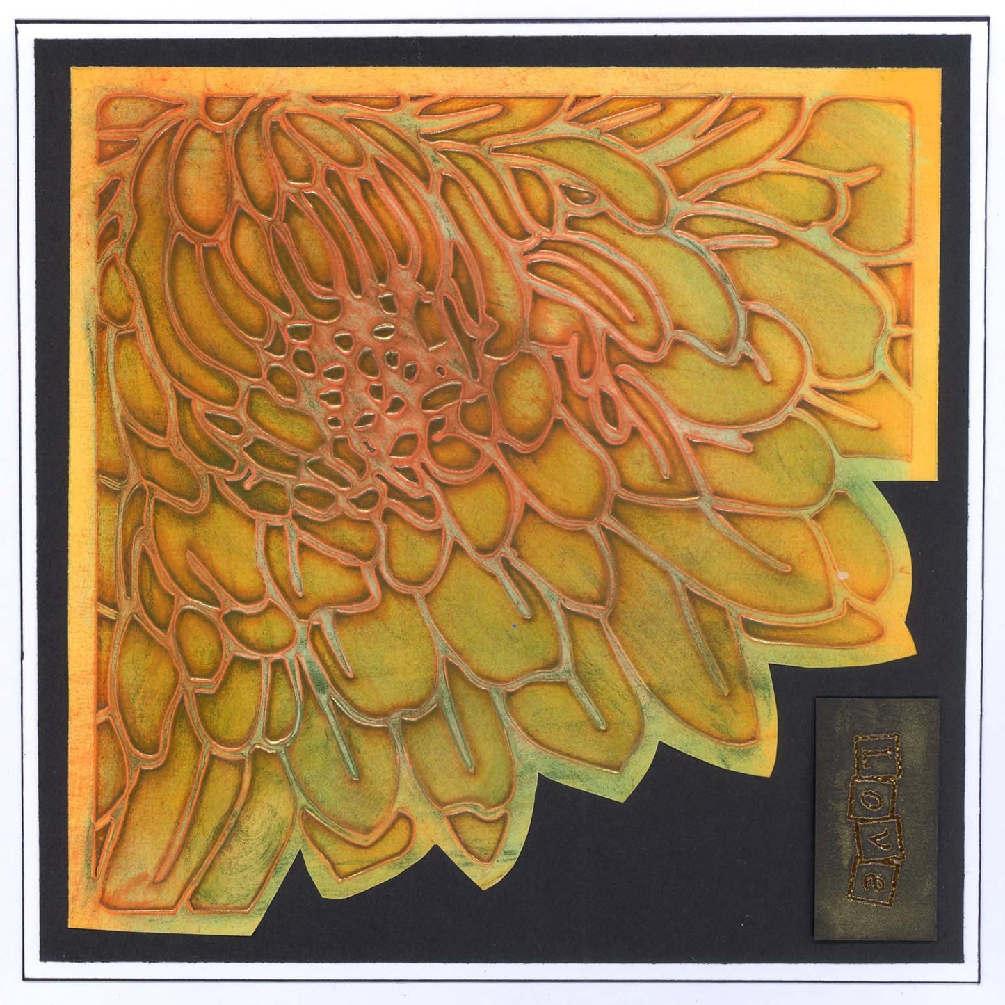 Chrysanthemum 7" x 7" Stencil