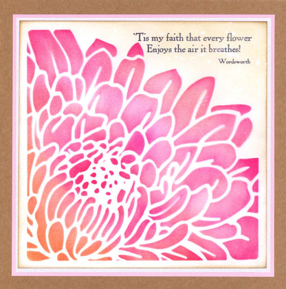 Chrysanthemum 7" x 7" Stencil