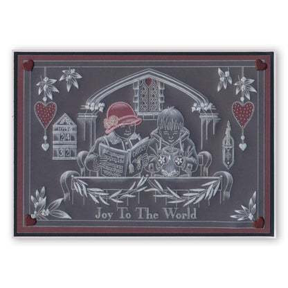 Jayne's Carol Singers A5 Groovi Plate