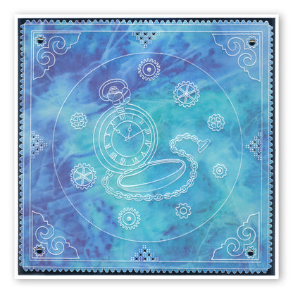 Clocks & Cogs A5 Square Groovi Plate Duo