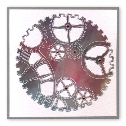Clocks & Cogs A5 Square Groovi Plate Duo