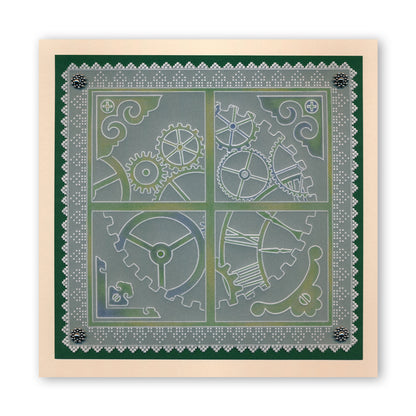 Cogs A5 Square Groovi Plate