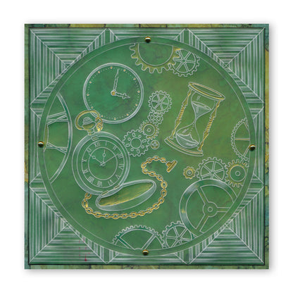 Clocks & Cogs A5 Square Groovi Plate Duo