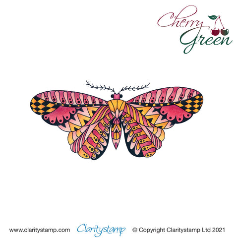 Cherry's Funky Butterfly A5 Square Stamp & Mask Set
