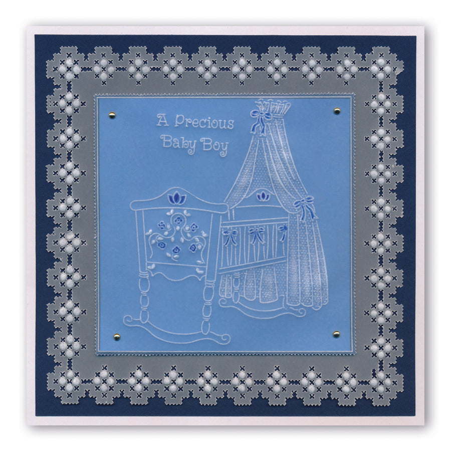 Linda's A Precious Baby A5 Square Groovi Plate