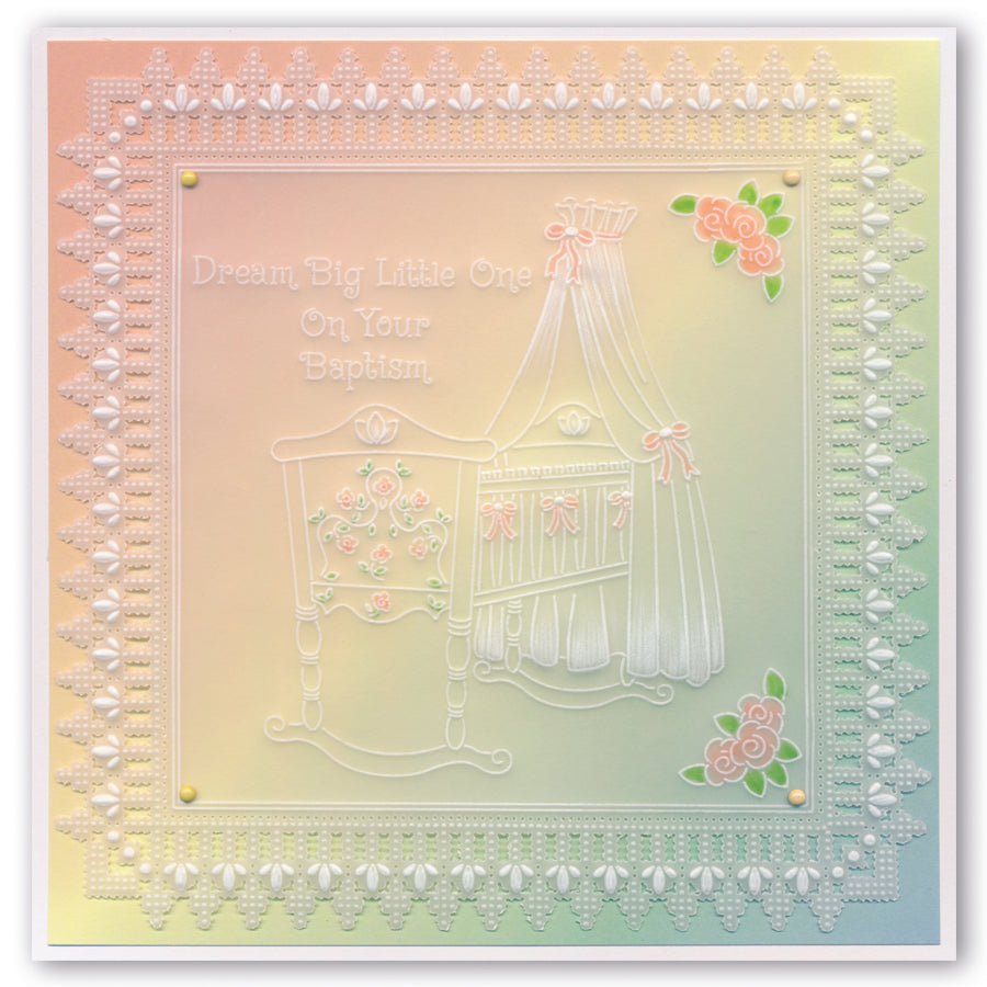 Linda's A Precious Baby A5 Square Groovi Plate