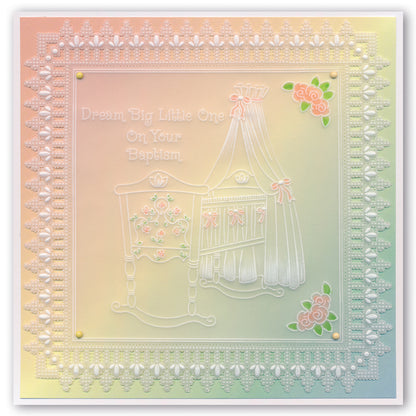 Linda's A Precious Baby A5 Square Groovi Plate
