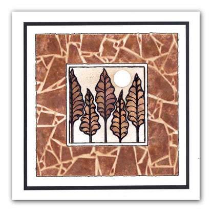 Cracked Box Frame 7" x 7" Stencil