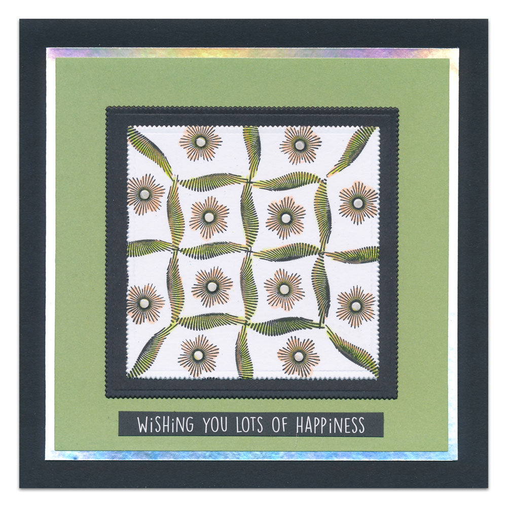 Kiss by Clarity - Build-a-Scene Star Flowers A6 Stamp Set