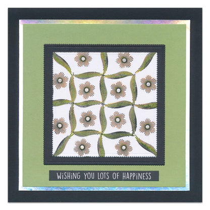 Kiss by Clarity - Build-a-Scene Star Flowers A6 Stamp Set