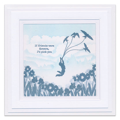 KISS by Clarity - Build-a-Scene Meadow Flowers A6 Stamp Set