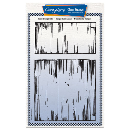 Linocut Backdrop - Distressed A5 Stamp Set