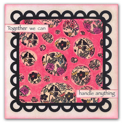 Double Bubble 9" x 11" Stencil