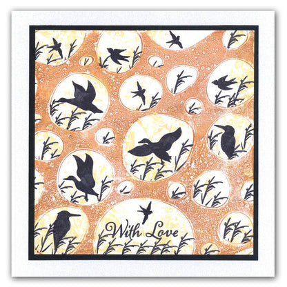 Double Bubble 7" x 7" Stencil