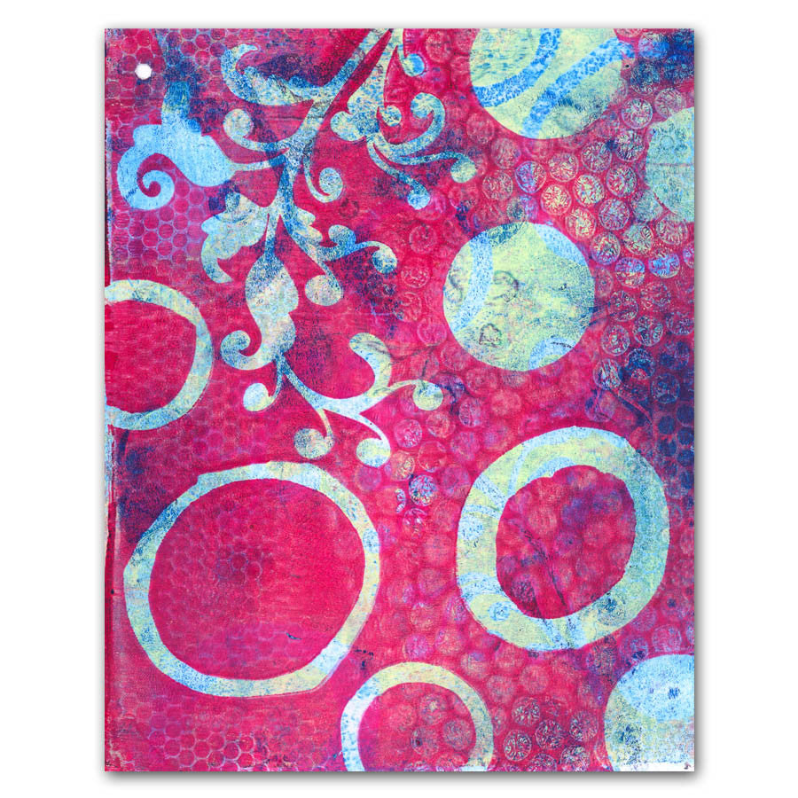 Double Bubble 7" x 7" Stencil