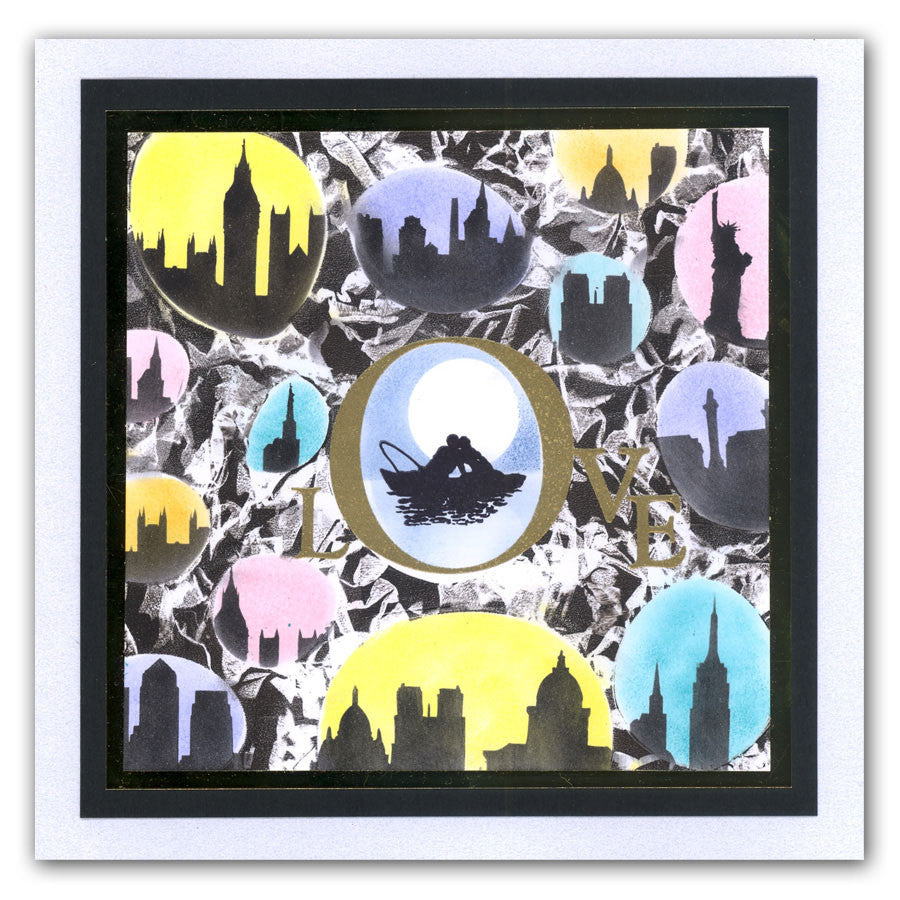 Double Bubble 9" x 11" Stencil