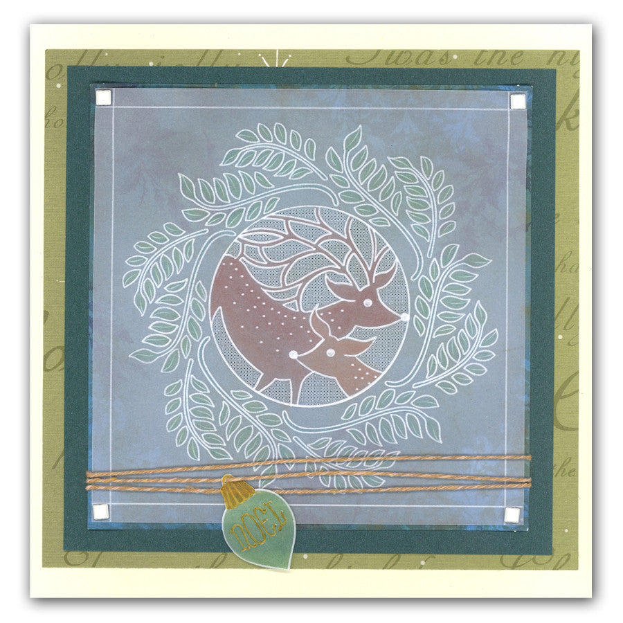 Deer Round A5 Square Groovi Plate