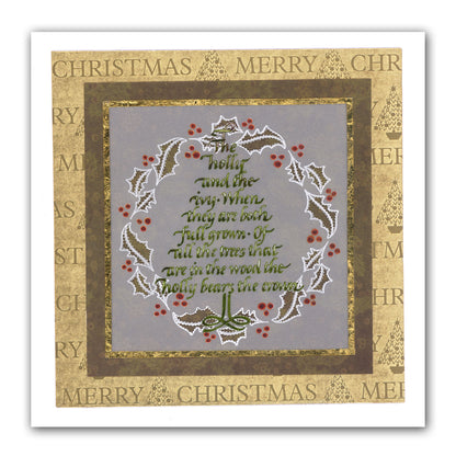Christmas Rounds Collection A5 Square Groovi Plate Set