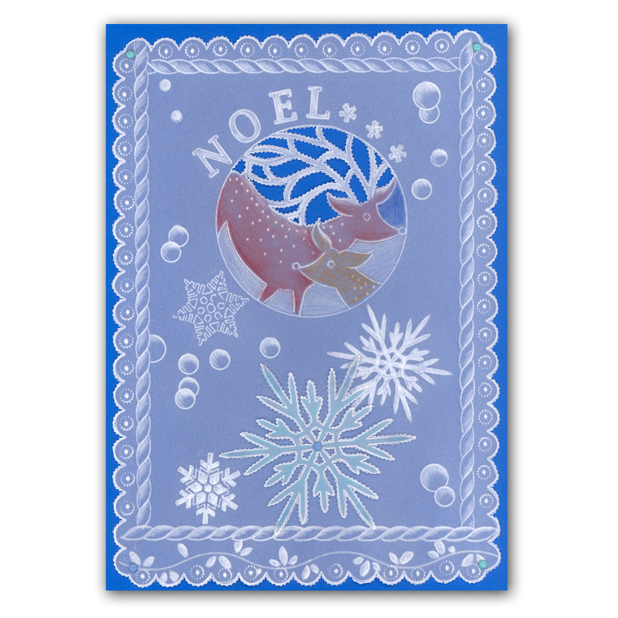 Christmas Rounds Collection A5 Square Groovi Plate Set