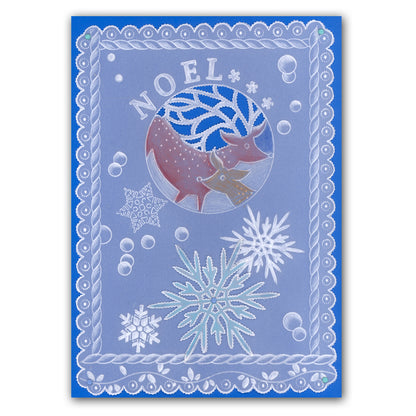 Christmas Rounds Collection A5 Square Groovi Plate Set