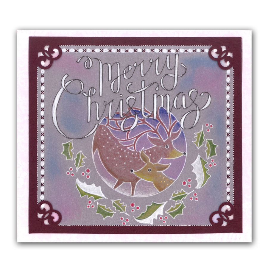 Christmas Rounds Collection A5 Square Groovi Plate Set