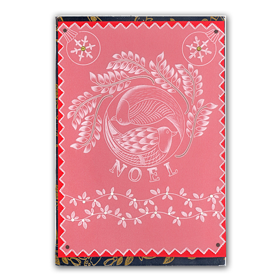 Christmas Rounds Collection A5 Square Groovi Plate Set