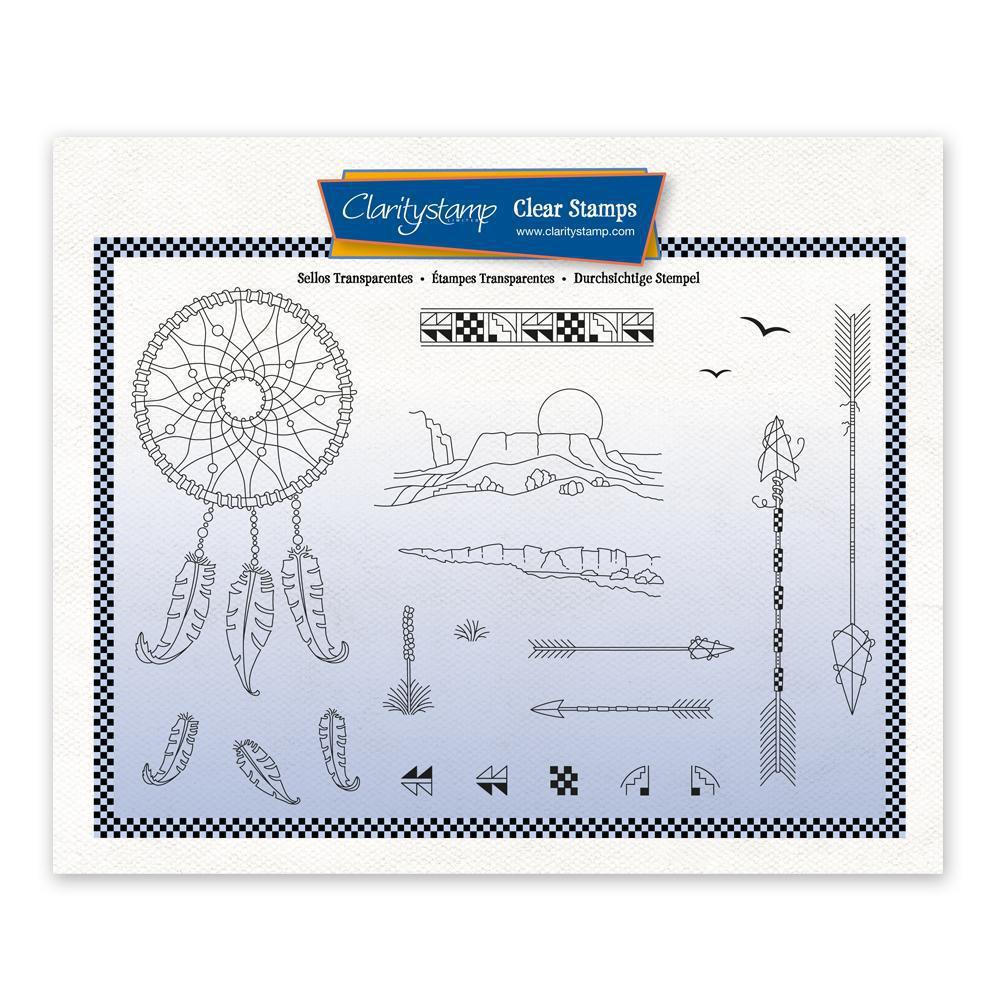 Barbara's SHAC Dreamcatcher Doodle A5 Stamp & Mask Set