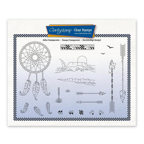Barbara's SHAC Dreamcatcher Doodle A5 Stamp & Mask Set
