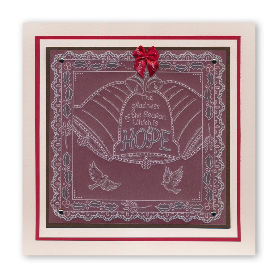 During this Christmas Verses A5 Square Groovi Plate Set