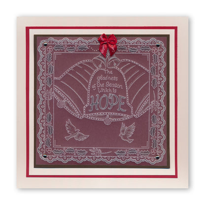 During this Christmas Verse No. 3 - Bell A5 Square Groovi Plate