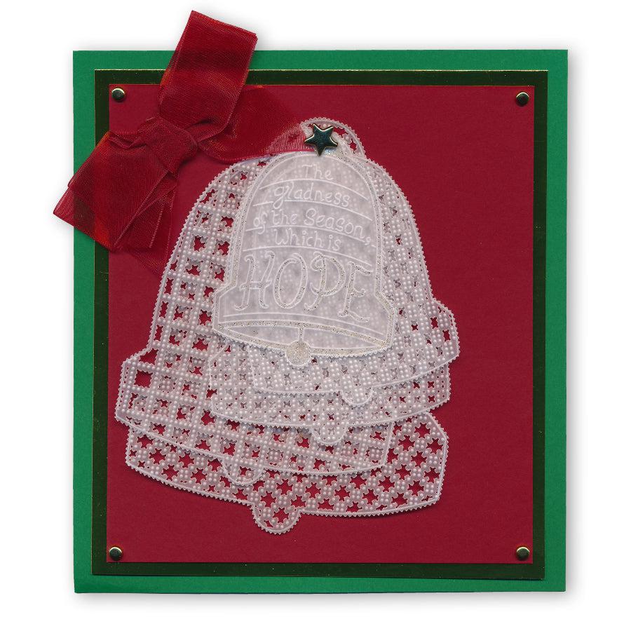 During this Christmas Verses A5 Square Groovi Plate Set