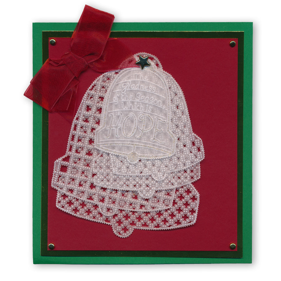 During this Christmas Verse No. 3 - Bell A5 Square Groovi Plate