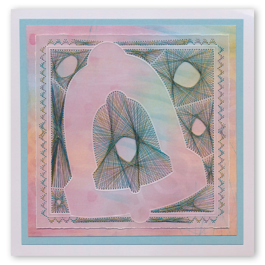 During this Christmas Verse No. 3 - Bell A5 Square Groovi Plate