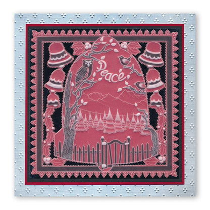 During this Christmas Verses A5 Square Groovi Plate Set